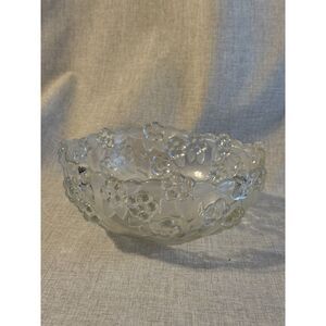 Vintage Mikasa Carmen Satinier Crystal Bowl Walther Glas West Germany NWT